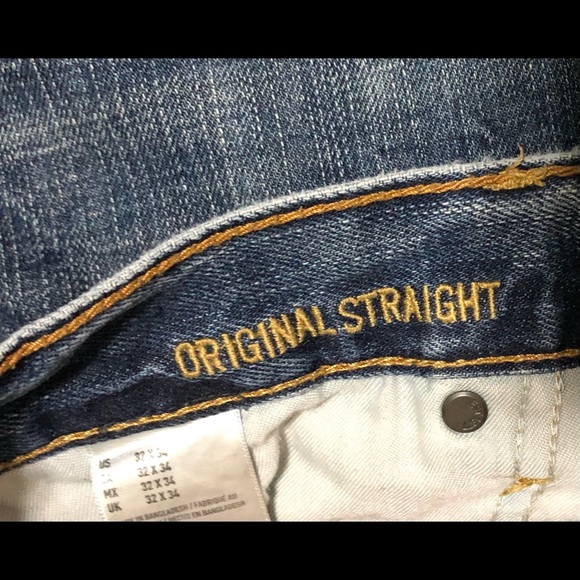 AMERICAN EAGLE MEN’s JEANS!32x34 ORIGINALSTRAIGHT.STYLISH LIKE NEW!☆ - Picture 7 of 9